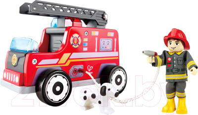 Автомобиль-вышка Hape Пожарная машина с водителем / E3024-HP