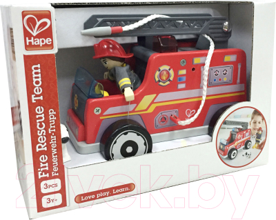 Автомобиль-вышка Hape Пожарная машина с водителем / E3024-HP