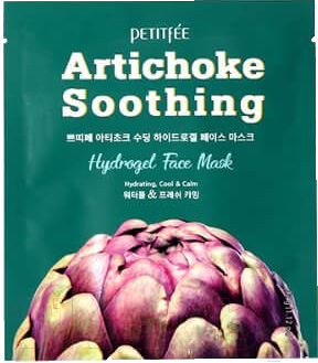 Маска для лица гидрогелевая Petitfee Soothing Hydrogel Face Mask Artichoke (32г)