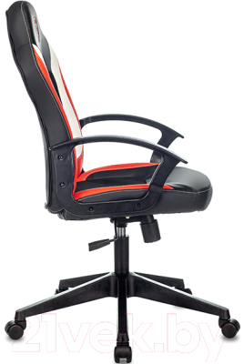 Кресло геймерское Бюрократ Zombie Viking-11 (черный/красный искусственная кожа/ткань)