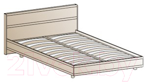 Двуспальная кровать Лером Карина КР-2004-АС 180x200 (ясень асахи)
