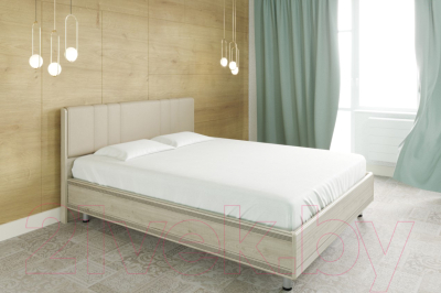Полуторная кровать Лером Карина КР-2011-ГС 120x200 (гикори джексон светлый)