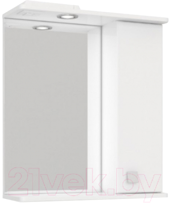 Шкаф с зеркалом для ванной Tivoli Домино 70 R / 459577