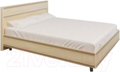 Двуспальная кровать Лером Карина КР-2003-АС 160x200 (ясень асахи)