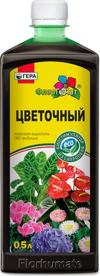 Удобрение ФлорГумат Цветочный универсальный (500мл) - 