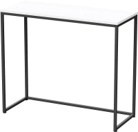 Консольный столик Millwood Пекин 3 Л 100x40x85 (дуб белый Craft/металл черный) - 