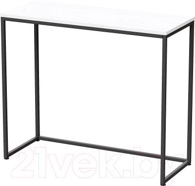 Консольный столик Millwood Пекин 3 Л 100x40x85 (дуб белый Craft/металл черный)