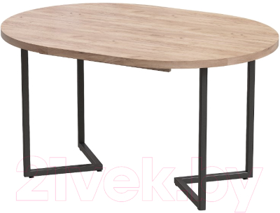Обеденный стол Millwood Лофт Лондон Л D100 / 100-140x100x76 (дуб табачный Craft/металл черный)