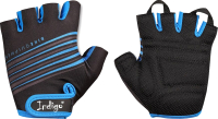 Велоперчатки Indigo SB-01-1575 (L, черный/синий) - 