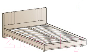 Полуторная кровать Лером Карина КР-2012-ГС 140x200 (гикори джексон светлый)