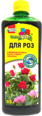 Удобрение ФлорГумат Для роз (500мл)