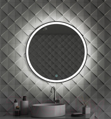 Зеркало Пекам Ring 1-s 70x70 / ring1-70x70s (с подсветкой и сенсором на прикосновение)