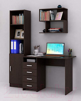 

Комплект мебели для кабинета MFMaster, Милан УШ-БН-01 / Милан-БН-01-ВМ-16