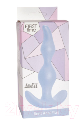 Пробка интимная Lola Games Bent Anal Plug 67602 / 5002-02Lola (голубой)