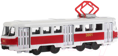 Трамвай игрушечный Технопарк SB-16-66-OR-WB