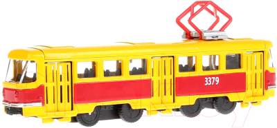 Трамвай игрушечный Технопарк SB-16-66WB