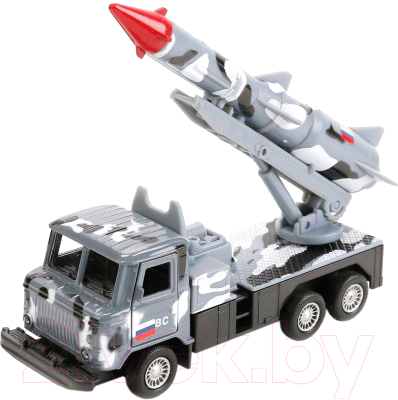 

Автомобиль игрушечный Технопарк, Газ 66 с ракетой / SB-16-78-1-WB