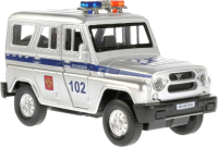 Автомобиль игрушечный Технопарк UAZ Hunter Полиция / HUNTER-P-SL - 
