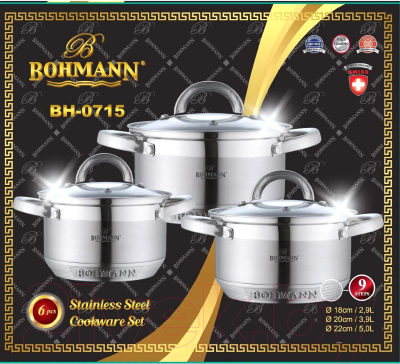 Набор кухонной посуды Bohmann BH-0715