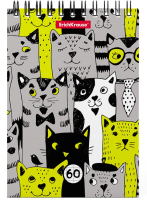 

Блокнот Erich Krause, 3D Stylish Cats А6 / 49663