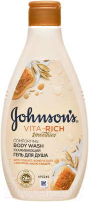 Гель для душа Johnson's Vita Rich с йогуртом овсом и медом ухаживающий (250мл)