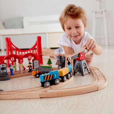 Железная дорога игрушечная Hape Город / E3730-HP