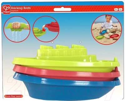 Набор игрушек для ванной Hape Лодки / E4091-HP