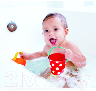 Набор игрушек для ванной Hape Счастливые ведра / E0205-HP