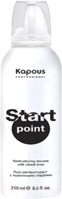 Защитное средство для кожи головы во время окрашивания Kapous Start Point Мусс-реструктурант с пшеничными отрубями (250мл)