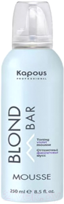 

Корректор цвета для волос Kapous, Фиолетовый, Blond Bar Оттеночный мусс фиолетовый