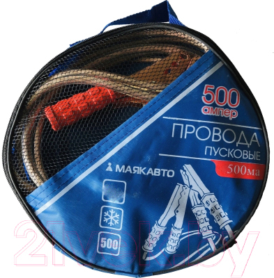Стартовые провода Маяк авто 500А / 5004ма (4м) — фото 2