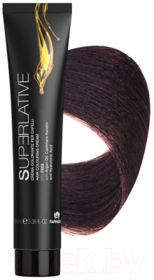 

Крем-краска для волос Farmagan, Шатен;фиолетовый, Superlative с аммиаком 4.7 каштановый фиолетовый