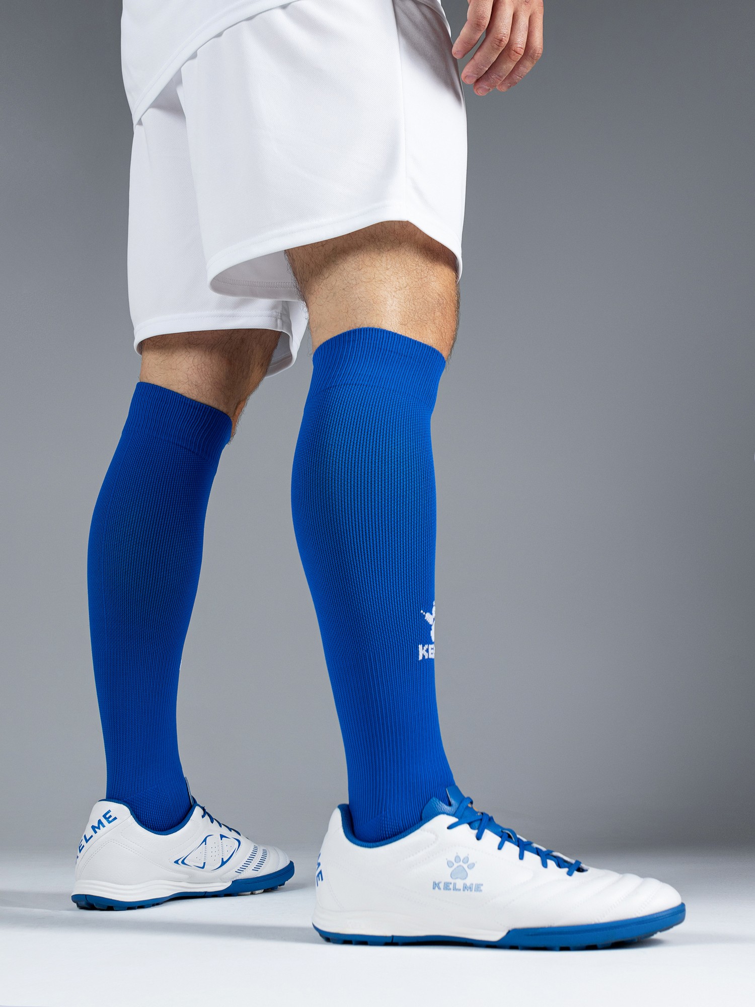 Гетры футбольные Kelme Elastic Mid-Calf Football Sock / K15Z908-409 (M, синий) — фото 3