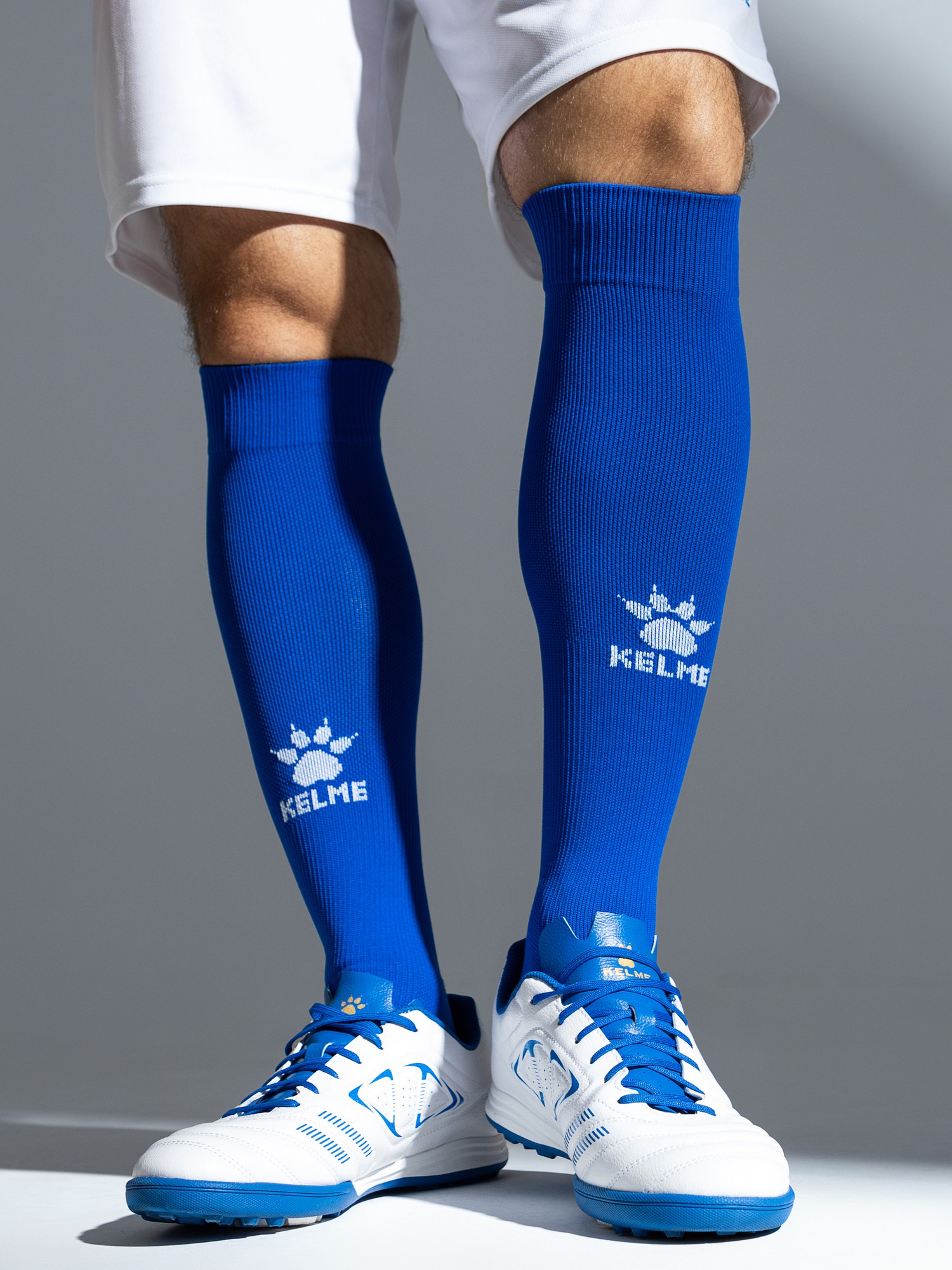 Гетры футбольные Kelme Elastic Mid-Calf Football Sock / K15Z908-409 (M, синий) — фото 6