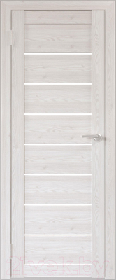 Дверь межкомнатная Юни Бона 01 40x200 (лиственица сибиу/стекло белое)