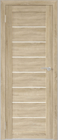 Дверь межкомнатная Юни Бона 01 60x200 (дуб сонома/стекло белое) - 