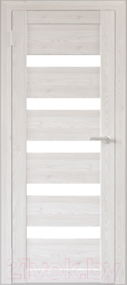 Дверь межкомнатная Юни Бона 03 40x200 (лиственница сибиу/стекло белое)
