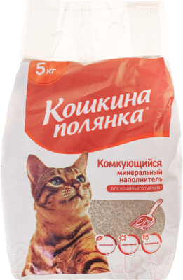 Наполнитель для туалета Кошкина Полянка Бентонитовый / 0200 (4.2л/5кг)