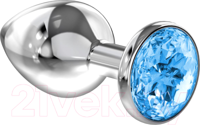 Пробка интимная Lola Games Diamond Light Blue Sparkle Small 73270 / 4009-04Lola