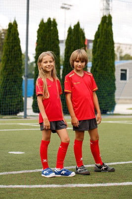 Футбольная форма Kelme S/S Football Set Kid / 3873001-667 (150, красный)