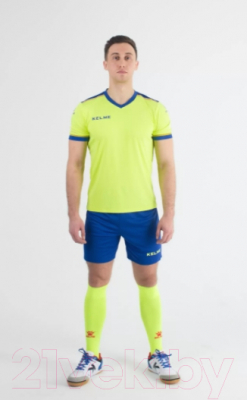 Футбольная форма Kelme S/S Football Set / 3871001-918 (L, салатово-синий)