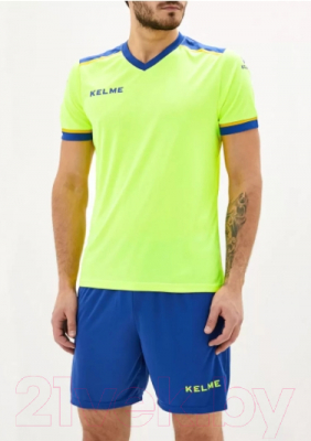 Футбольная форма Kelme S/S Football Set / 3871001-918 (L, салатово-синий)