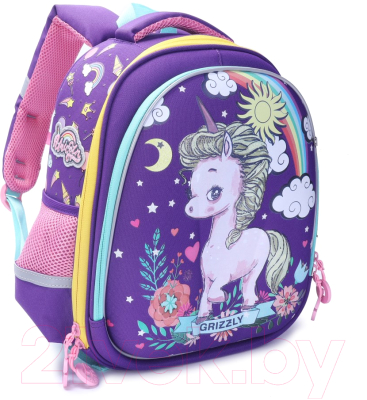 Школьный рюкзак Grizzly RA-979-1 (фиолетовый)
