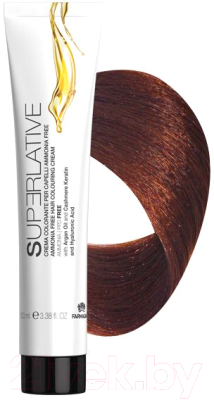 

Крем-краска для волос Farmagan, Рыжий;шатен, Superlative без аммиака 6.43 темный блонд медно-золотой