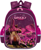 Школьный рюкзак Grizzly RAz-086-7 (фиолетовый) - 