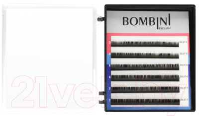 

Ресницы для наращивания Bombini, Микс C-0.07 9-11