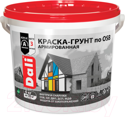

Краска DALI, Белый, По OSB База А