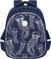 Школьный рюкзак Grizzly RAz-086-9 (темно-синий) - 