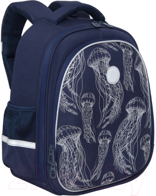 Изображение товара Школьный рюкзак Grizzly RAz-086-9 (темно-синий)
