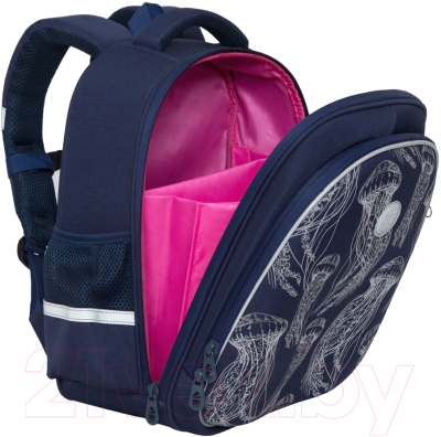 Изображение товара Школьный рюкзак Grizzly RAz-086-9 (темно-синий)